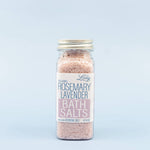 Bath Salts - Rosemary Lavender Essential Oil - 4 oz