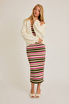 Cream Boxy Open Cardigan