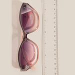 Triangle Accent Oval Gradient Lens Sunglasses