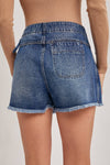 Denim Front Tie Mini Skort