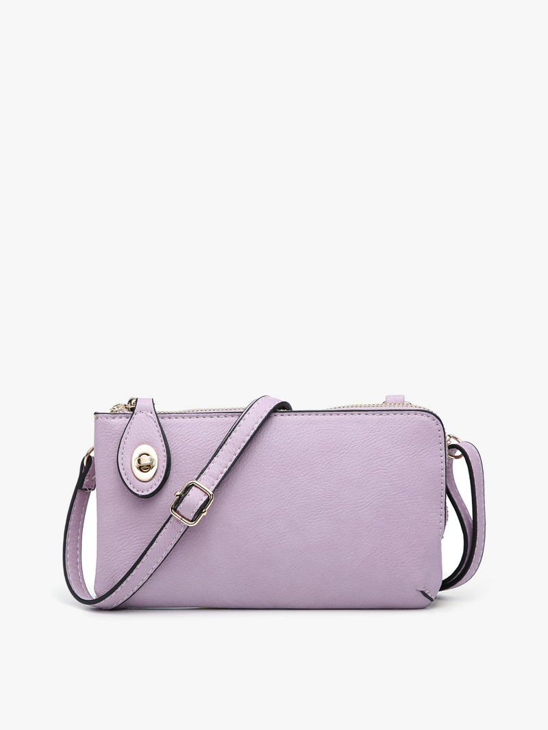 Kendall Light Beige Crossbody/Wristlet w/ Twist Lock