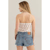 White Floral Lace Tube Top