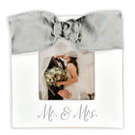 Mr & Mrs Picture Frame W/ Bow