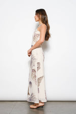 Shell Print Mesh Maxi Dress