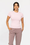 Essential Short-Sleeved Lilac Top