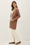 Open Front Cocoa Knit Sweater Coat