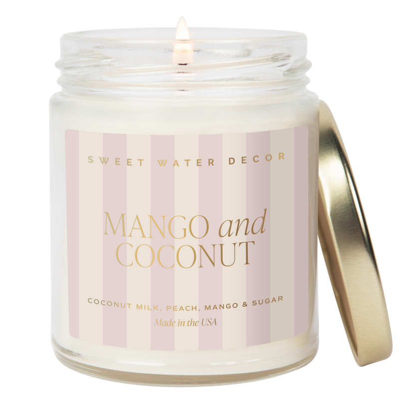 Mango and Coconut 9 oz Soy Candle