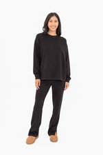 Black Wide Leg Lounge Pants