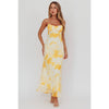 Floral Yellow Maxi Dress