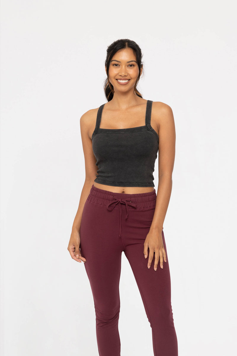 Square Neck Twist Tank Top