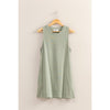 Sage Green Sleeveless Mini Dress