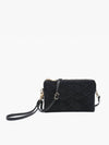 Riley Beige Sweater 3 Compartment Crossbody/Wristlet