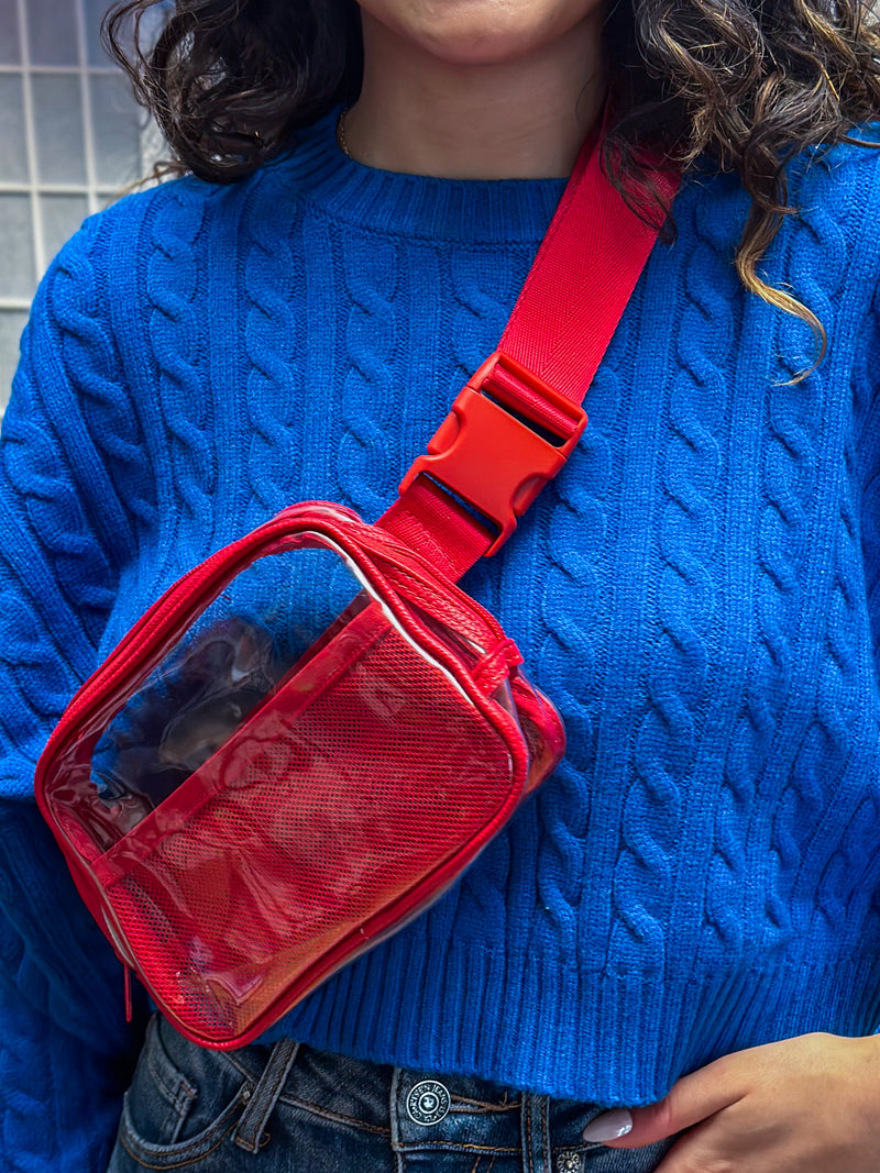 Clear Stadium Belt Bags