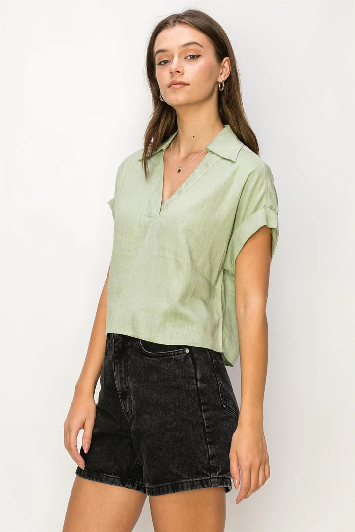 Annie Sage Short Sleeve Top