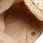 Beige/Khaki Boho Woven Crochet Shoulder Bag