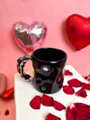 Rhinestone Metal Handle Mugs