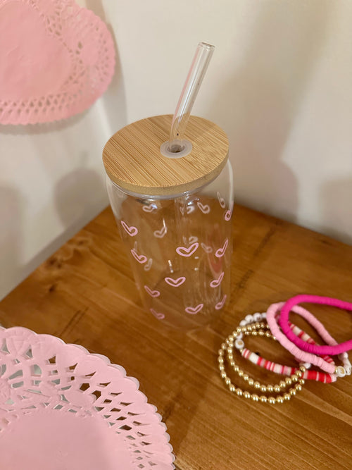 Lover Pink Hearts Cup