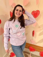 Conversation Hearts Sweatshirt