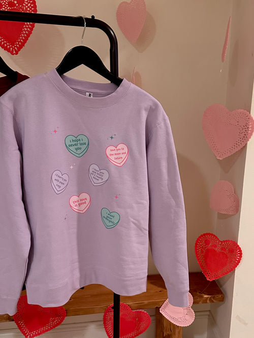 Conversation Hearts Sweatshirt