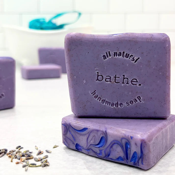 Lavender Walnut Handmade Bar Scrub Soap