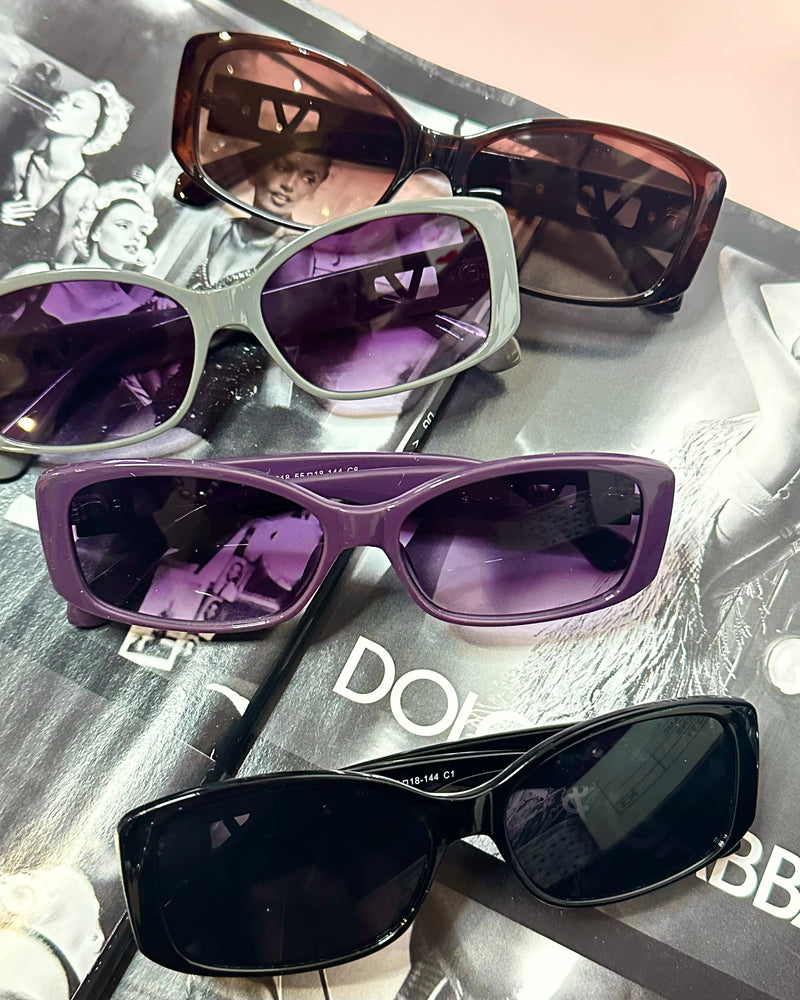 Olivia Rectangular Narrow Square Sunglasses (5 Colors)