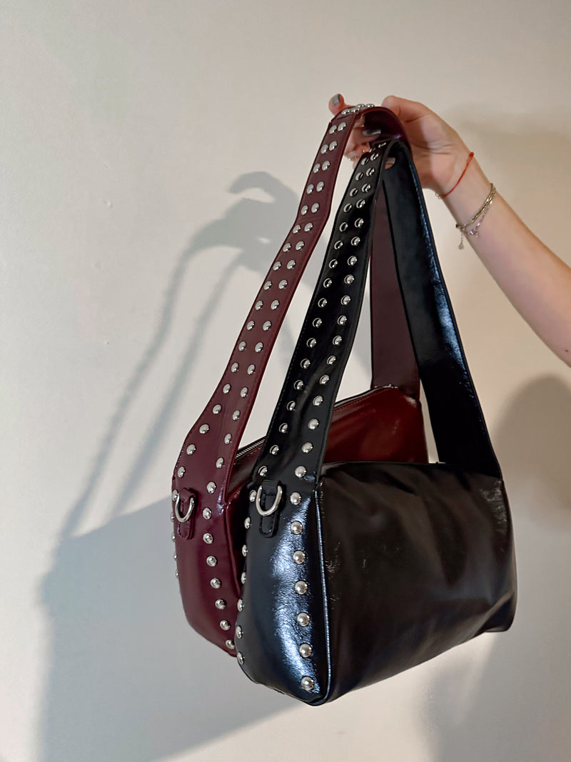Studded Faux Leather Bag (2 Colors)