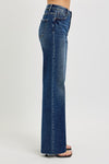 Raw Hem Straight High Rise Jeans