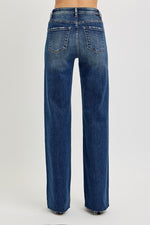 Raw Hem Straight High Rise Jeans
