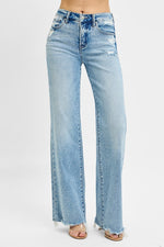 Mid Rise Wide Leg Jeans