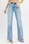 Mid Rise Wide Leg Jeans
