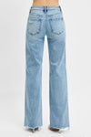 Mid Rise Wide Leg Jeans