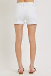 White High Rise White Shorts