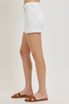 White High Rise White Shorts