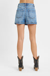 High Rise Jean Skort