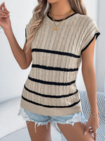 Stripe Loose Knit Top