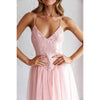 In My Dreams Pink Chiffon Midi Dress