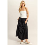 Two-Tone Tube Top Maxi Dresss
