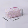 Pink Floral Quilted Cosmetic Bag