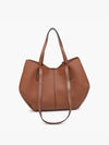 Celeste Black Distressed Hobo Bag