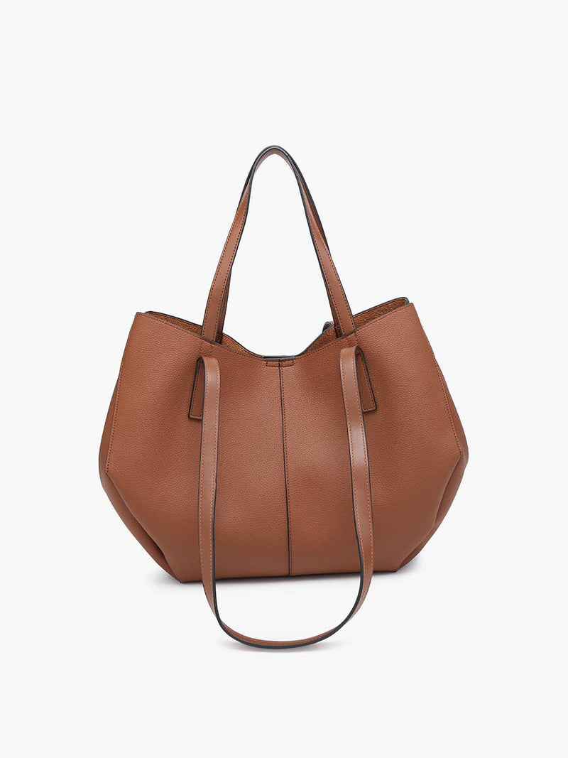 Celeste Black Distressed Hobo Bag