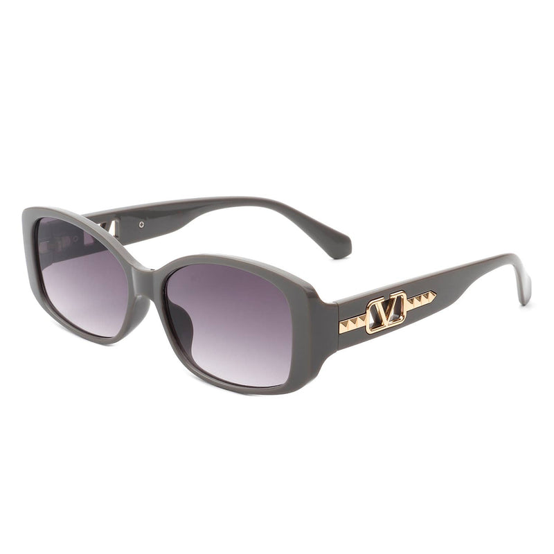 Olivia Rectangular Narrow Square Sunglasses (5 Colors)