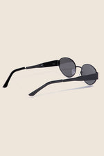 Thin Metal Oval Frame Sunglasses Set: ASSORTED