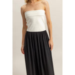 Two-Tone Tube Top Maxi Dresss