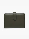 Jane Dark Olive Snap Cover Bi-Fold Wallet