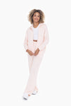 Pearl Blush Dolman Sleeve Fleece Hoodie
