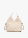 Off White Cecily Woven Diamond Hobo