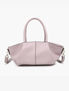 Mauve Karen Dual Handle Baguette Bag