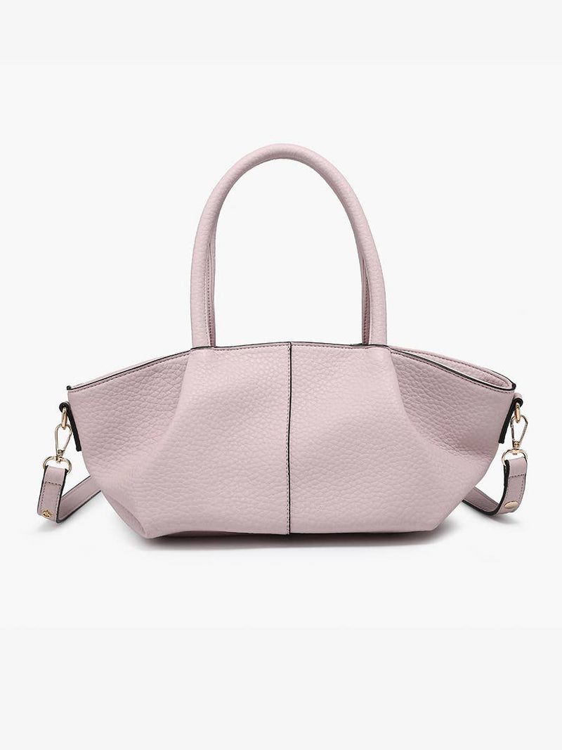 Mauve Karen Dual Handle Baguette Bag