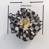 Black and Brown Checkered Scrunchies Set of 2