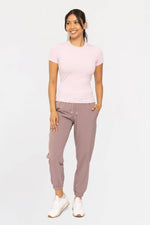Essential Short-Sleeved Lilac Top